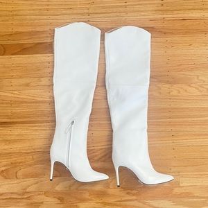 Schutz Anamaria OTK white boots